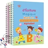 4books French Magic Practice Copybook Magic Book That Can Be Reused Learn Alphanumeric Drawing Math Writing Children Calligraphy 1