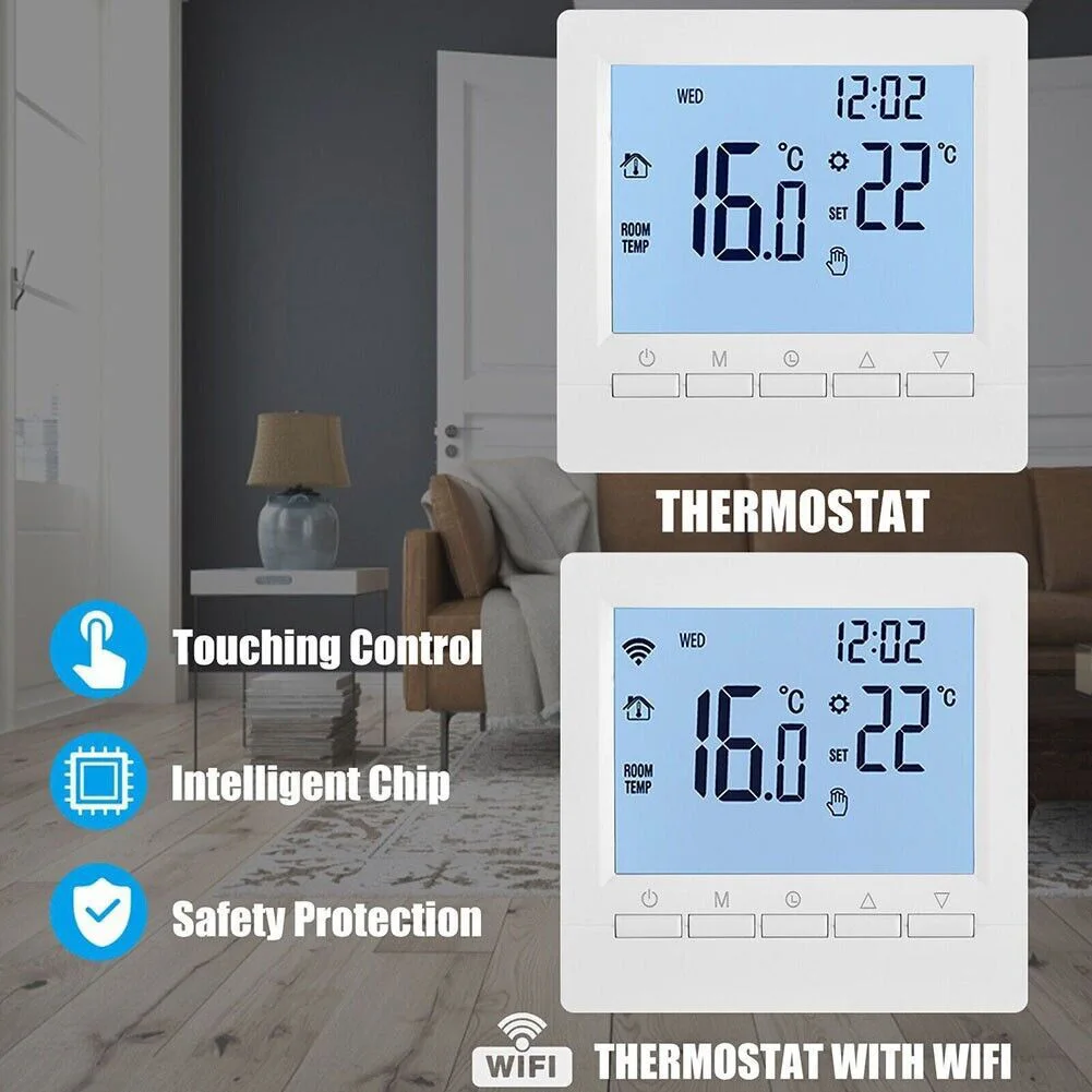 

WIFI Room Temperature Controller Regulator Can Programmable Wireless Digital Intelligent Thermostat Boiler Floor Water Heating