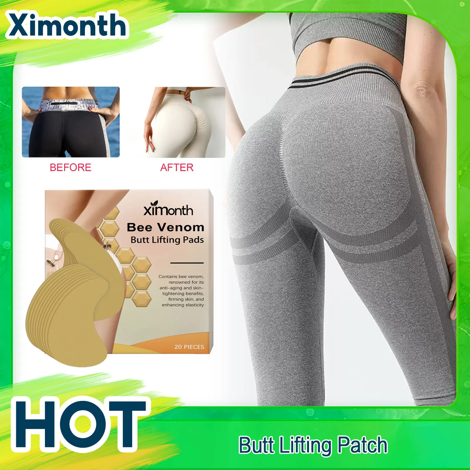 Buttock Augmentation Patch Lift Hip Up Firming Peach Buttock Shaping Enhance Elasticity Moisturizing Butt Enlargement Sticker