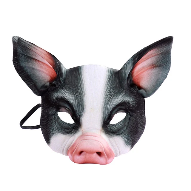 3D Animal Mask Halloween Masquerade Ball Masks Tiger Pig Half Face Mask Party Carnival Fancy Dress Costume Props - Image 4