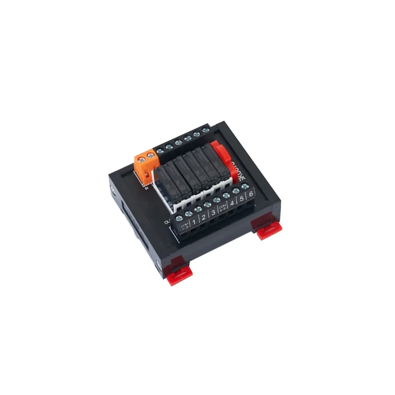 scheda rele 8canali 24vdc comamdo PNP 1 scambio 250v 12A