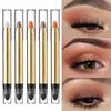 6color Eye Shadow Pen Eye Makeup Lying Silkworm Pen Double-ended Highlight Pen Eye Shadow Stick Women's Micro-pearl Matte Makeup 1