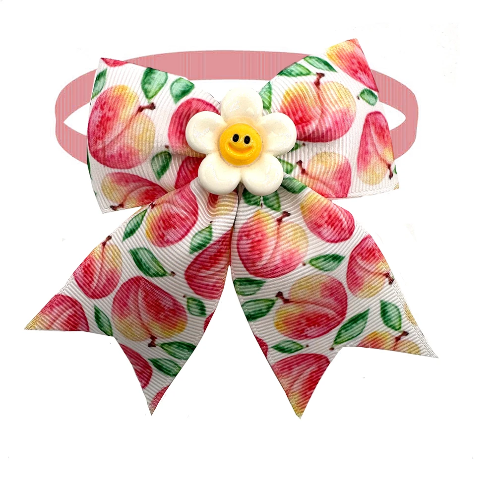 30pcs Small Dog Bow Ties Fruit Style Pet Supplies Pet Dog Bow Tie Summer Dogs Supplies Pet Dog Collar Accessories Puppy Bowties 3