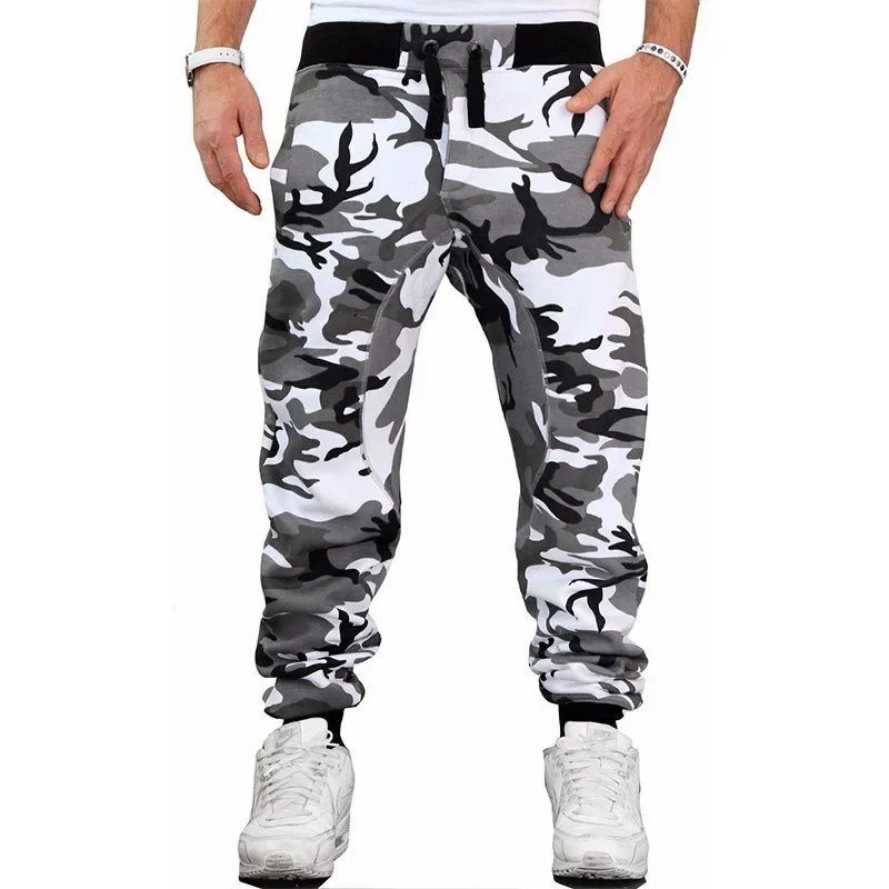 Casual Tactical Cargo Pants Men Multi Pocket Camouflage Sweatpants Men Spring Autumn Pencil Harem Jogger Trousers
