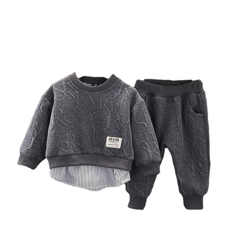 

2022 New Children's Clothing Set Spring Autumn Clothes Boys Casual Wear Kids Top+ Pant Letter Suit Baby 2 Piece Set for1-5years