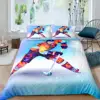 Ice Hockey Duvet Cover Set Boys Puck King Size Sports Games Theme Bedding Set For Kids Youth Adult Men Winter Match Quilt Cover 4