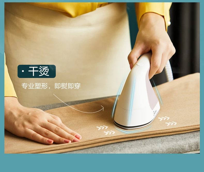S5949638c01194cacba895171fe11c1dbX Midea Garment Steamer with Dual Ironing Modes for Dry Wet Clothes Household Handheld Iron and Powerful Double-layer Steamer 220V Mallzona