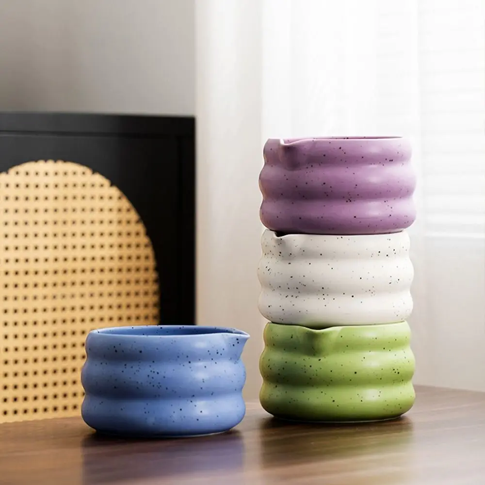 Ceramic Matcha Bowl Smooth Large Capacity Tea Salad Soup Bowl High Temperature Resistant Sand Dot Green Tea Maker Cup
