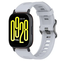 Sporty Silicone Strap for Adjustable Watchband - Universal Fit Accessories (Titanium gray)