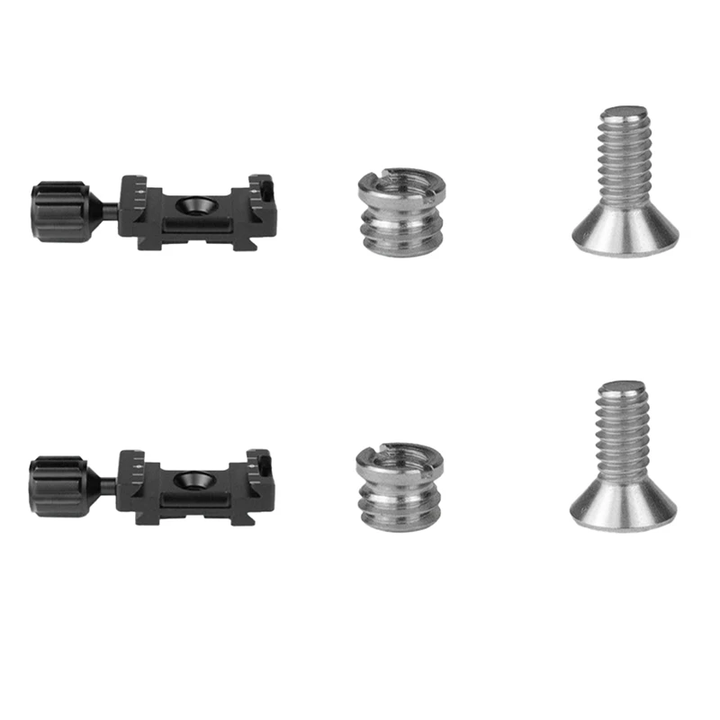 

2Pcs/Set Quick Release Plate Holder Head Plate Stabilizer Expansion Conversion Clip Black 7.8X2.5Cm For SLR Photography
