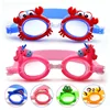 New Waterproof anti-fog Cute Baby Cartoon Mirror Goggles For Children To Learn Swimming Glasses Belt Can Be Adjusted 1