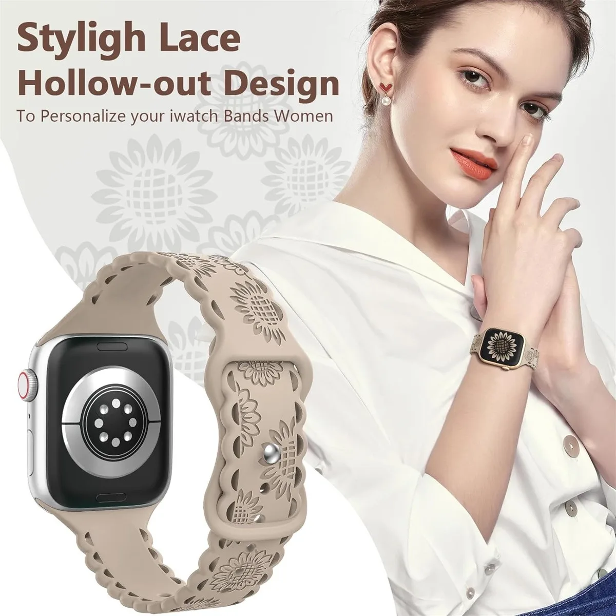 Silicone Watch Band For Smartwatch Sporty Comfortable Strap_voghion.com