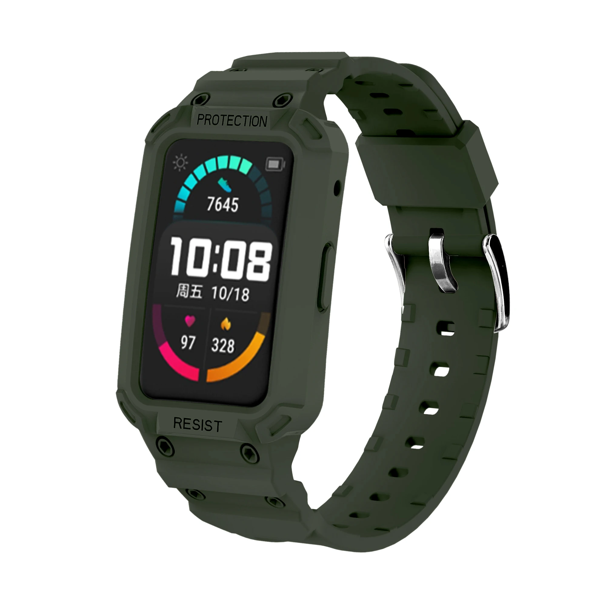 Premium TPU Edge Shell Watchband Cover Protector – Full Bumper Case for Smart Wristband Accessories