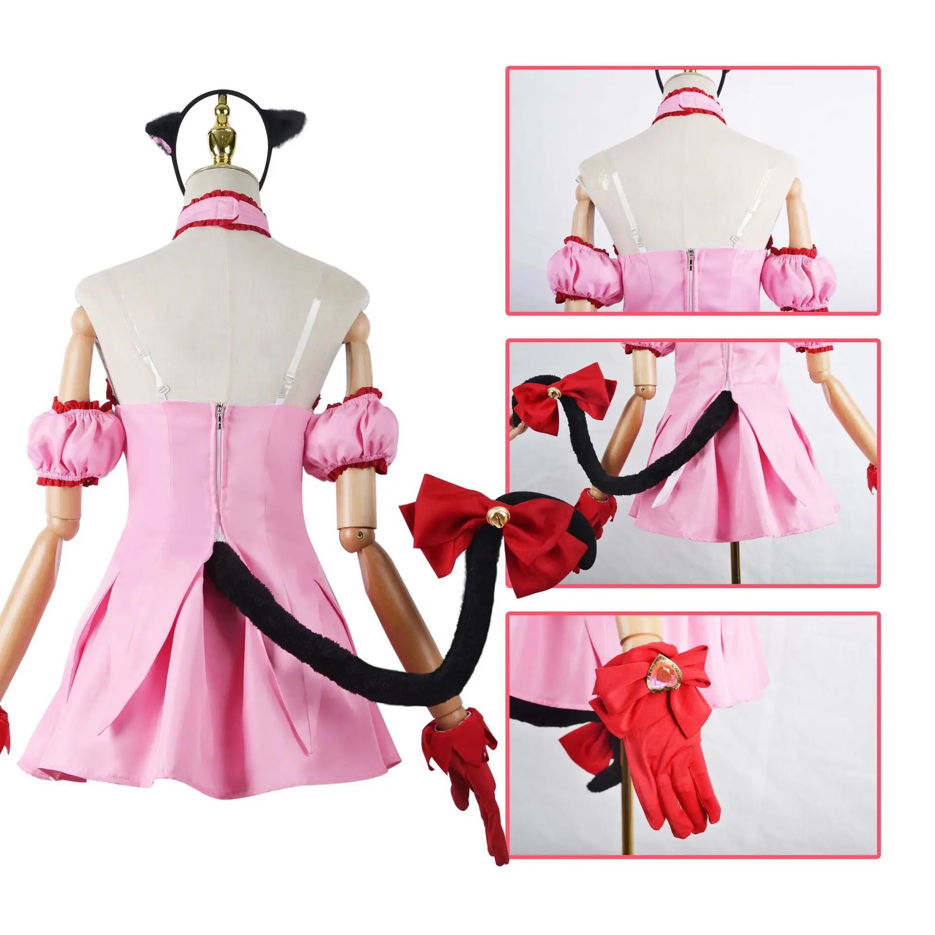 Anime Tokyo Mew Mew Power Momomiya ġ ڽ ũ 巹 Ʈ,    ҷ Ƿ  ũ  巹