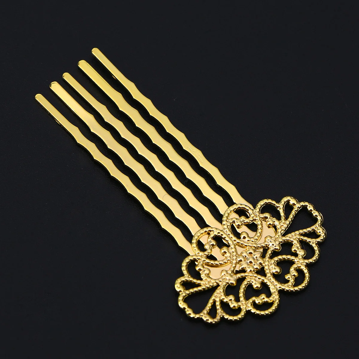 

Beaupretty Flower Hair Side Combs French Hair Comb Wedding Headpiece Women Girls