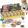 Dinosaur Eggs Excavation Dig Kit Dino Easter Eggs with Dinosaurs Inside 12 Pack Science Experiment Kits for Kids STEM Activities 1