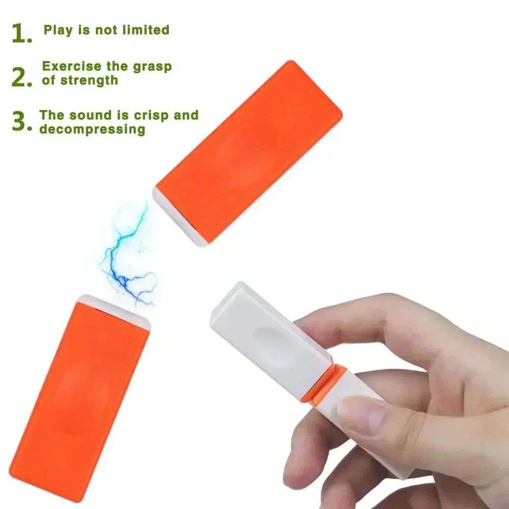 50pcs Pocket-sized Magnetic Slider Fidget Toy Clicker Flexibility Training Stress Relief for Adults Teens Decompression Toy