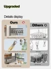 Wall Bathroom Hooks Shelf Hanger Rod Towel Bar Folding Towel Rack Clothing Rods Balcony Socks Bra Towel Hanger Bathroom Hardware 4