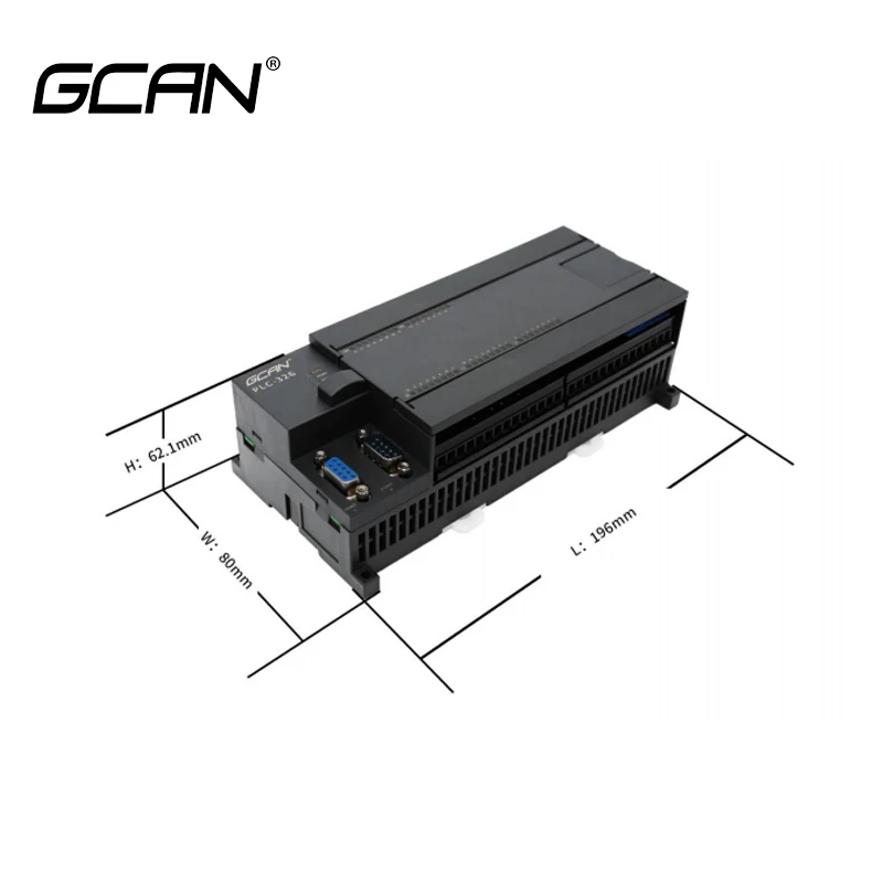GCAN  PLC Ʈѷ, CANopen/Modubs RTU/TCP -̺  , 24   Է, 16   