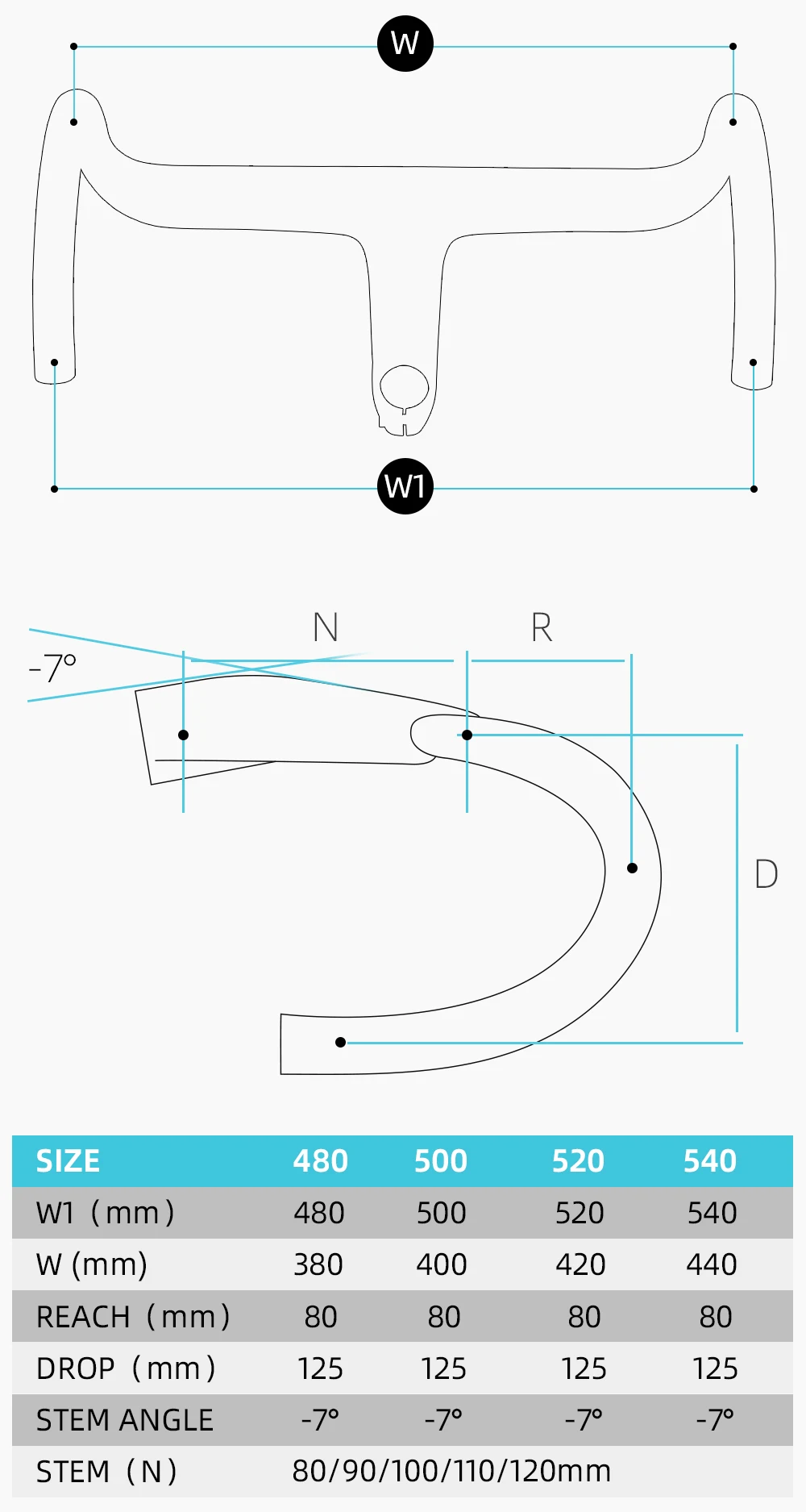 Description Picture 6 of item2023 Gravel Handlebar Carbon Fiber UNOX Road Bike Exotropism Handlebar 28.6mm integrated Bicycle Bent Bar Bike Parts