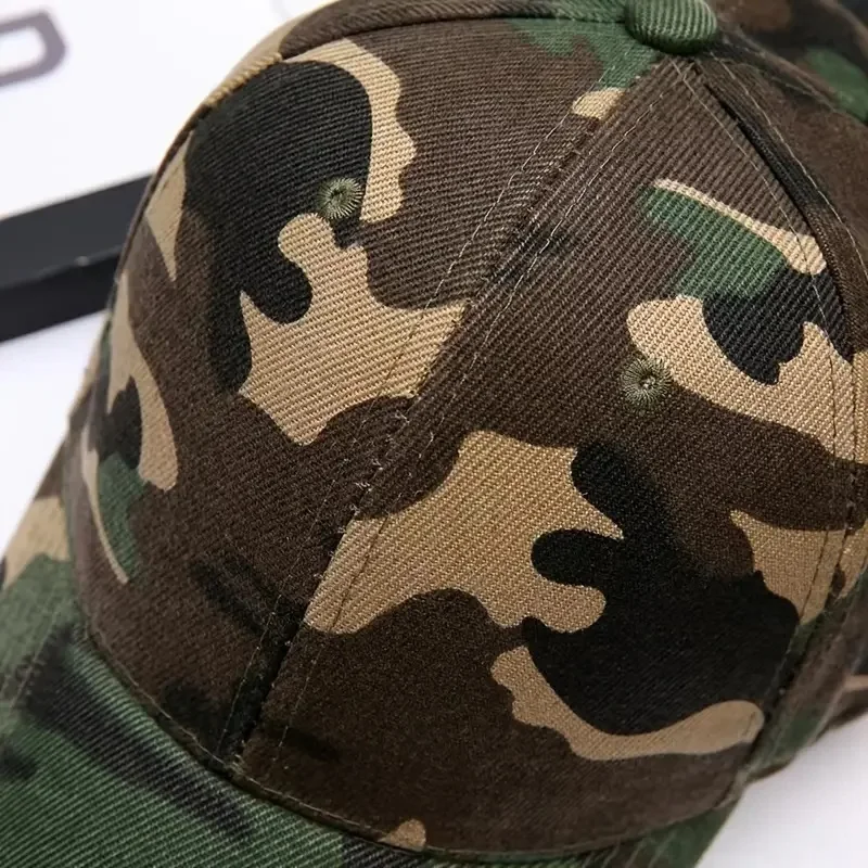 Enhanced Camo Baseball Cap - Moisture-Wicking, Adjustable, All-Season Outdoor Sun Hat