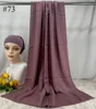 Mini Hijab Modal avec sous-bonnet – Ensemble Basique Extensible, Foulard Fin et Respirant, Protection Solaire, Voile 165*50cm