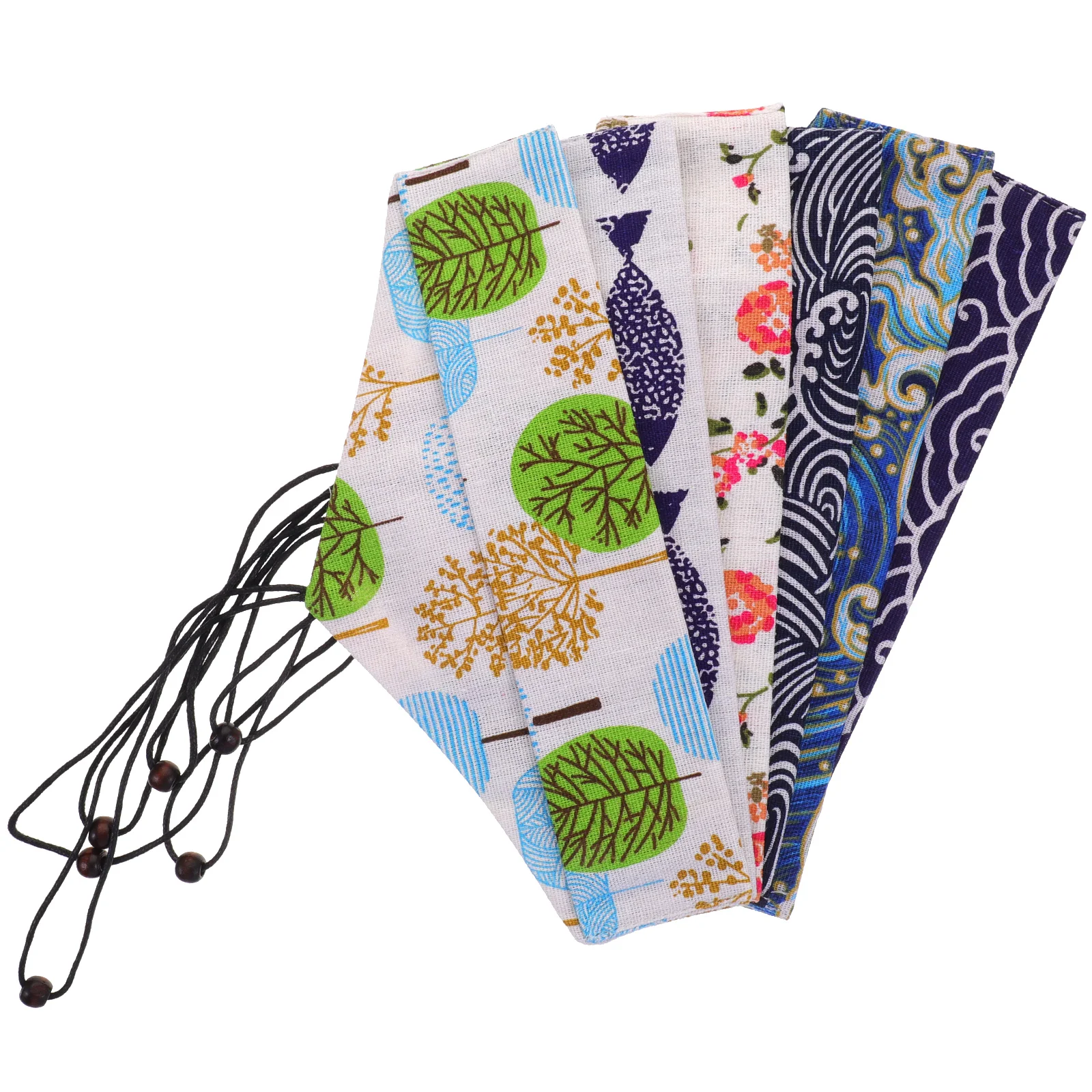 

6 Pcs Cutlery Storage Cloth Bag Chopsticks Suitcase Japanese Pockets Bags Sushi Shop Sleeves Takeout Supplies Linen Wrapping