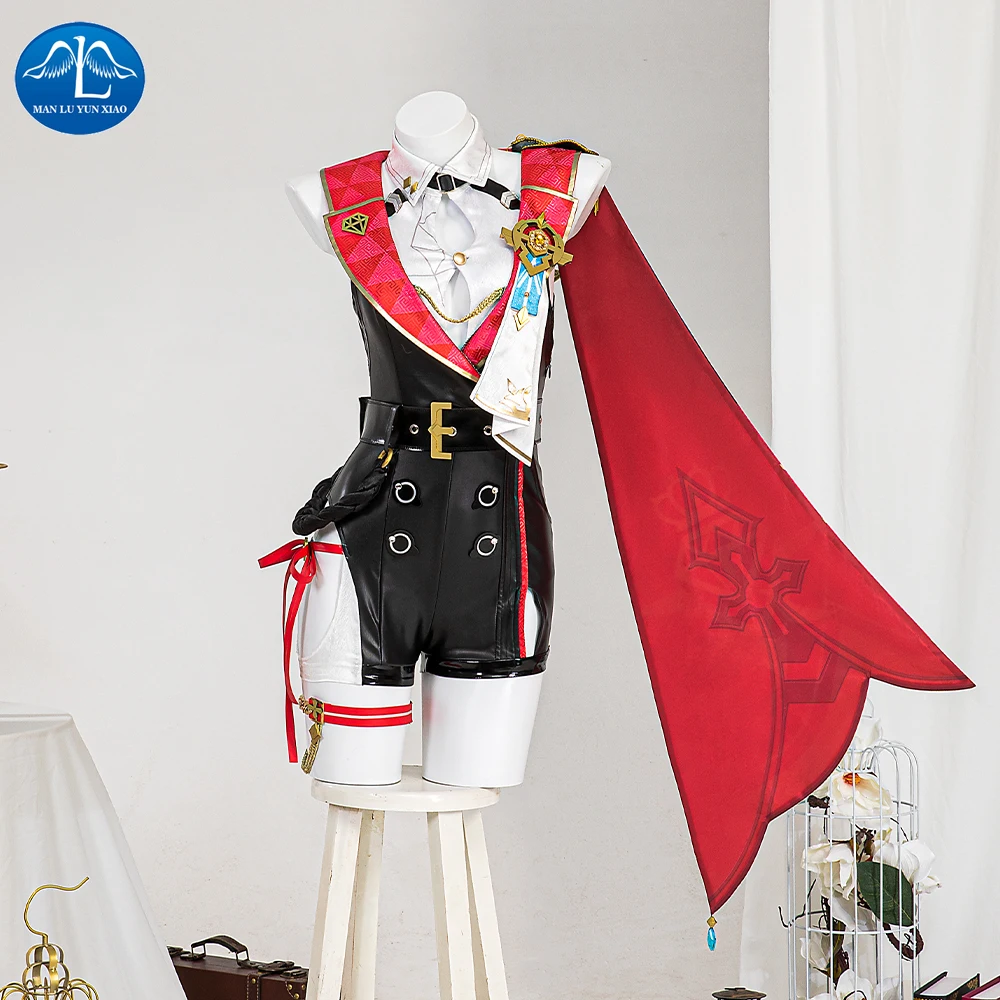 

Honkai Star Rail Topaz Cosplay Custom Red and Black Jumpsuit Anime Game Halloween Party Zentai Suit Customs For Women