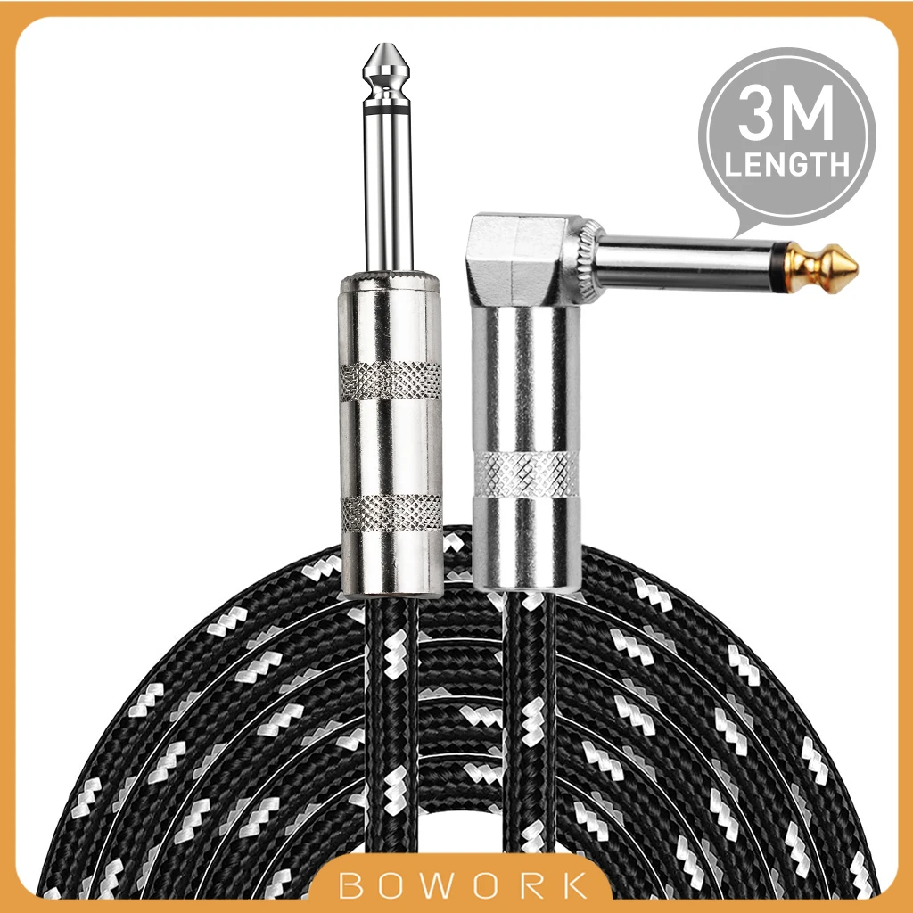 

3M Electric Guitar Wire Electric Guitar Cable Bass Wire Line Connector Guitar Accessories Lightweight Portable Flexible Cable
