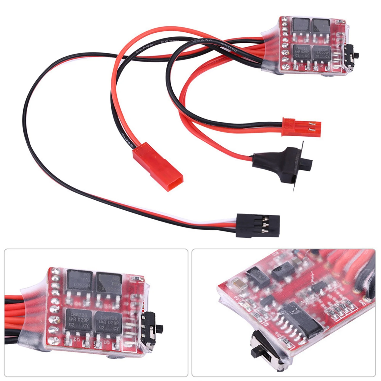 20A Brushed ESC 20A Brushed ESC Electronic Speed Controller With Brake for RC Car/Boat Brushed ESC Electronic Speed Controller