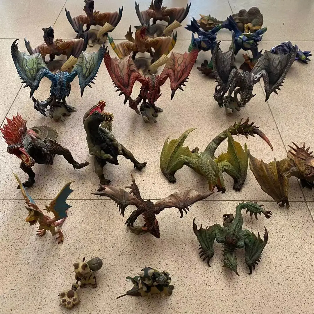 

Monster Hunter Figure Box Egg Out of Print DXF Tigrex Azure Rathalos Ecological Illustrated Book Model Action Figure TOYS