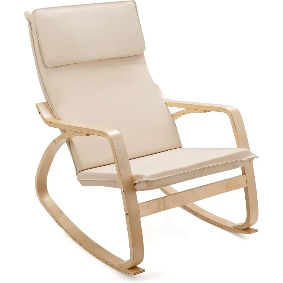 モフ♡】木製ストライプ模様ロッキングチェア モフ♡様専用】木製