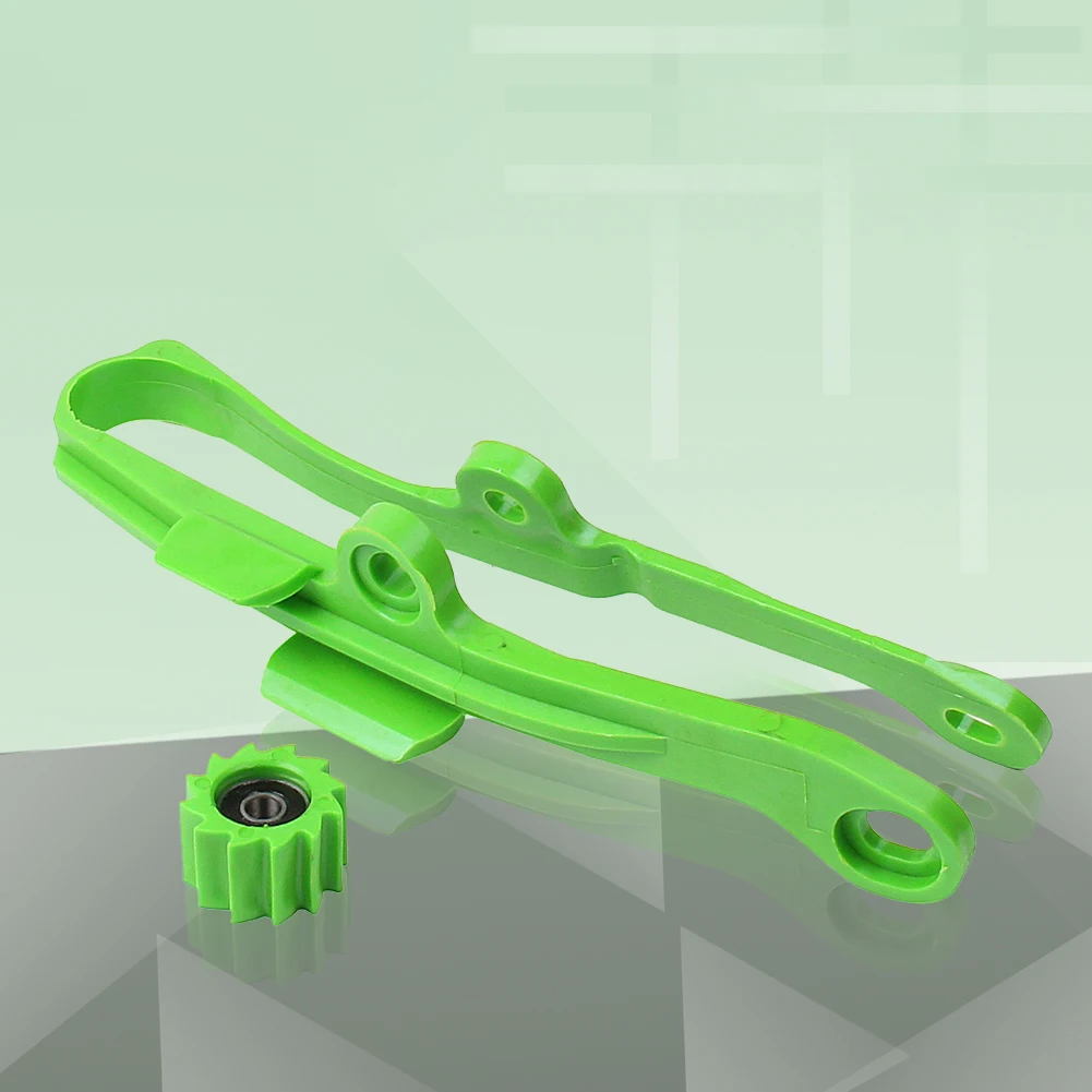 Motorcycle Green Chain Slider Guide Swingarm Roller Set Kawasaki KX250F KX450F KXF250 KXF450 KLX 450 Motocross Accessories