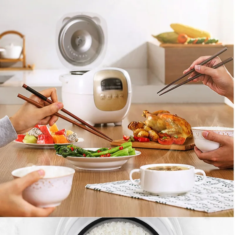 Midea Small Rice Cooker Family 1-2 People Mini Small 2L Fast Rice Cooker 24H Appointment Cooking Congee Official Authentic 4