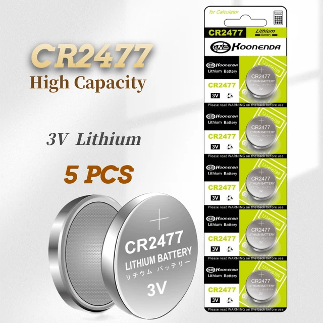 Set of 10PCS CR2477 Button Lithium Batteries 2477 3V 1000mAh Coin Cell  Battery for DIY Projects and Crafts Long Lasting Battery - AliExpress
