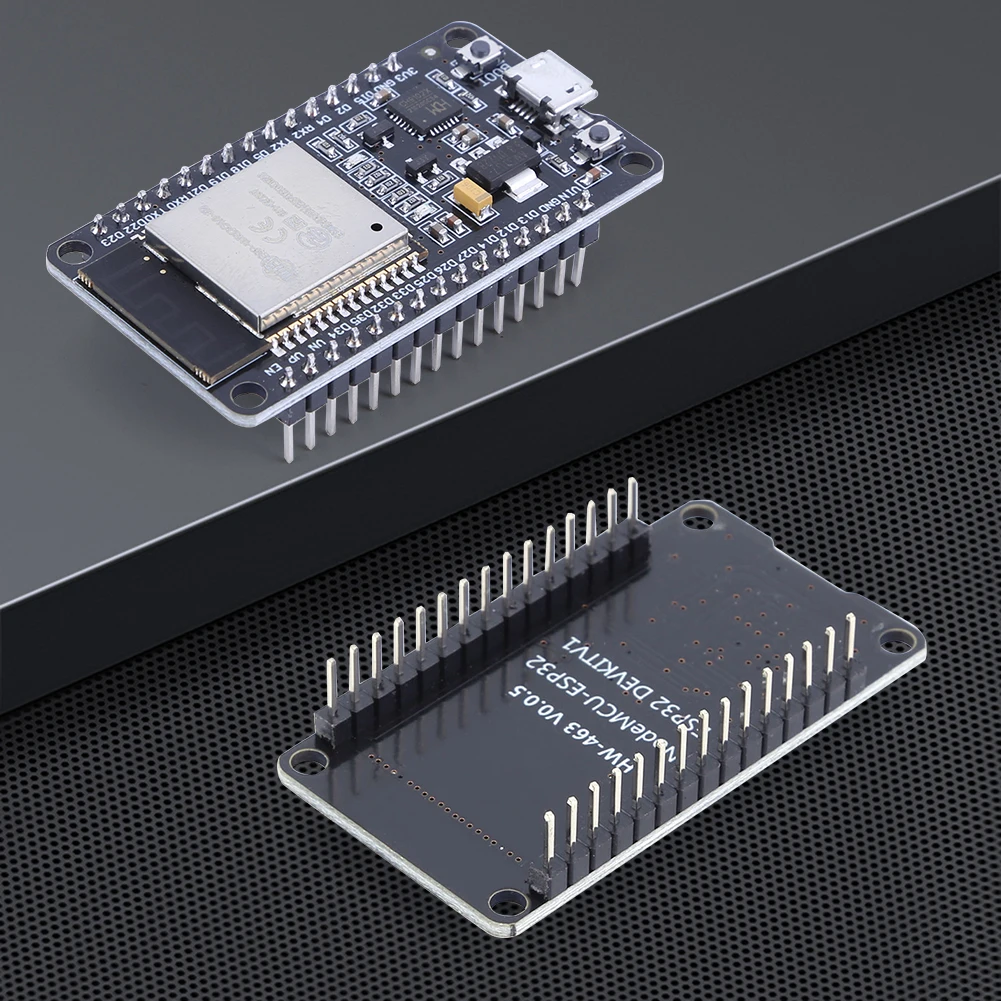 ESP32-DevKitC Development Board – 2 Pack, With ESP32-WROOM-32U, Wi-Fi + Bluetooth, IoT Ready, For NodeMCU-32 Projects