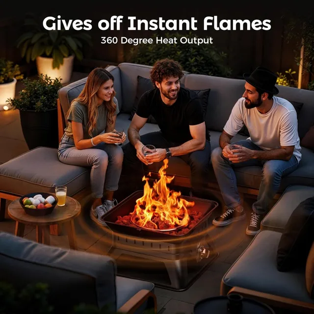 Portable Propane Fire Pit for Outdoor Camping and Patio Use 5
