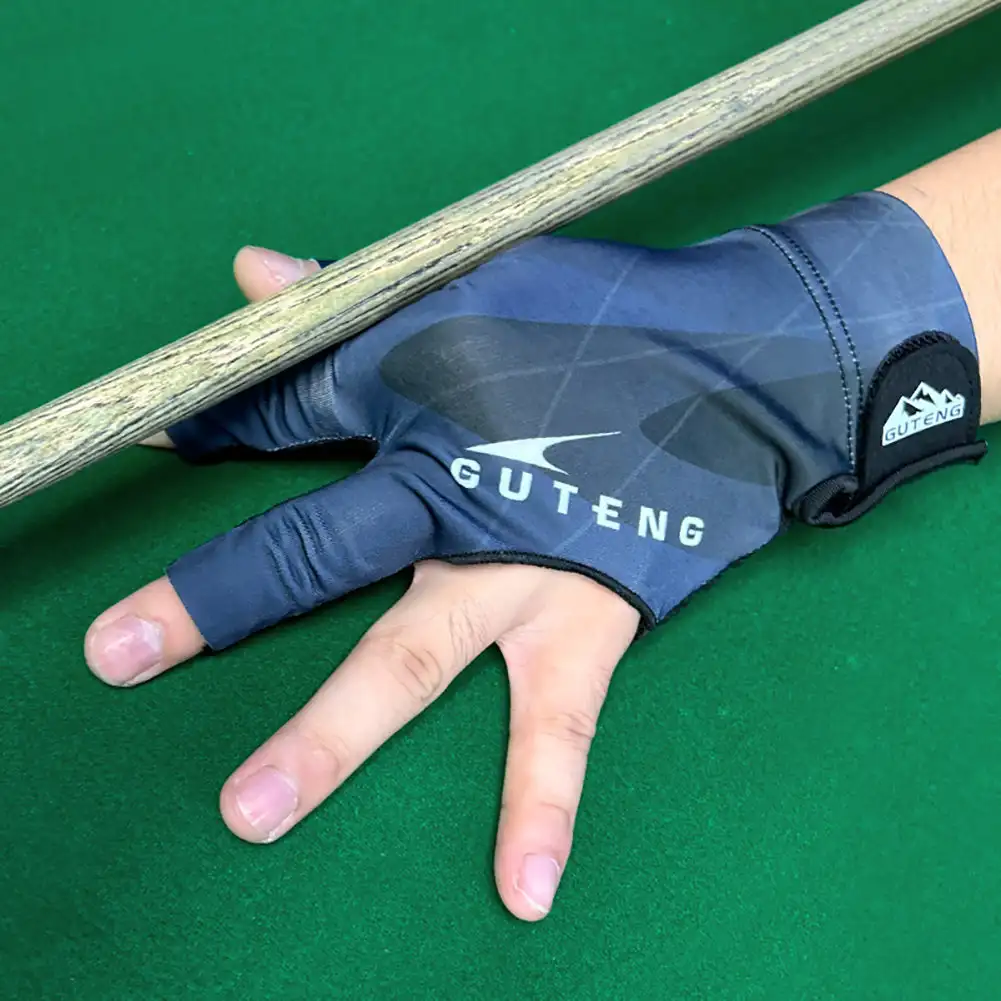 Billiards Glove Left Right Hand Three Finger Snooker Billiard Glove Non Slip Elasticity Billiard Training Gloves Accessories