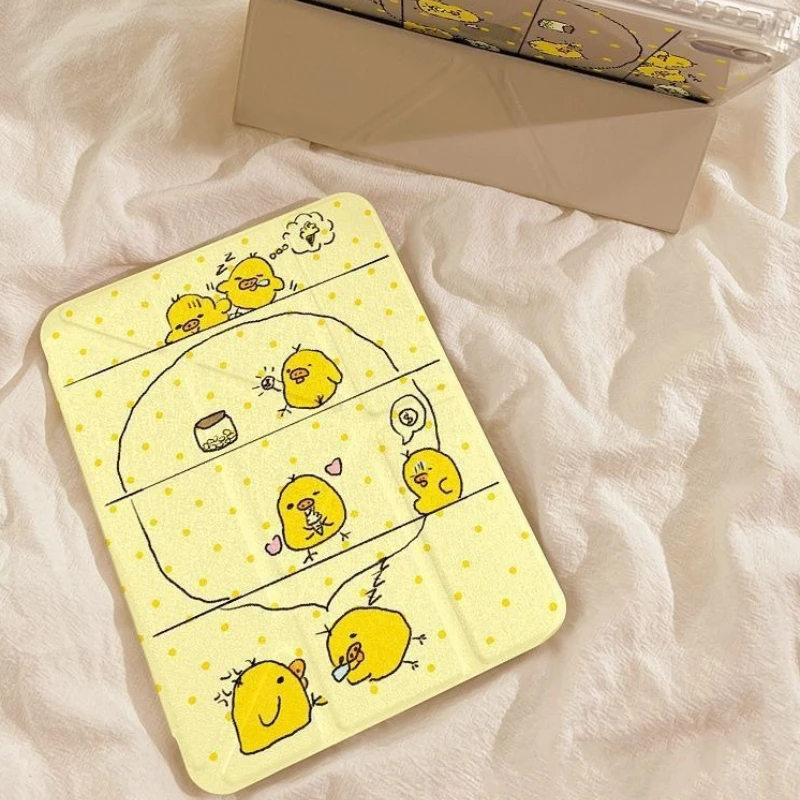 Polka-dot Chick Y-Shape Foldable Tablet Protective Case
