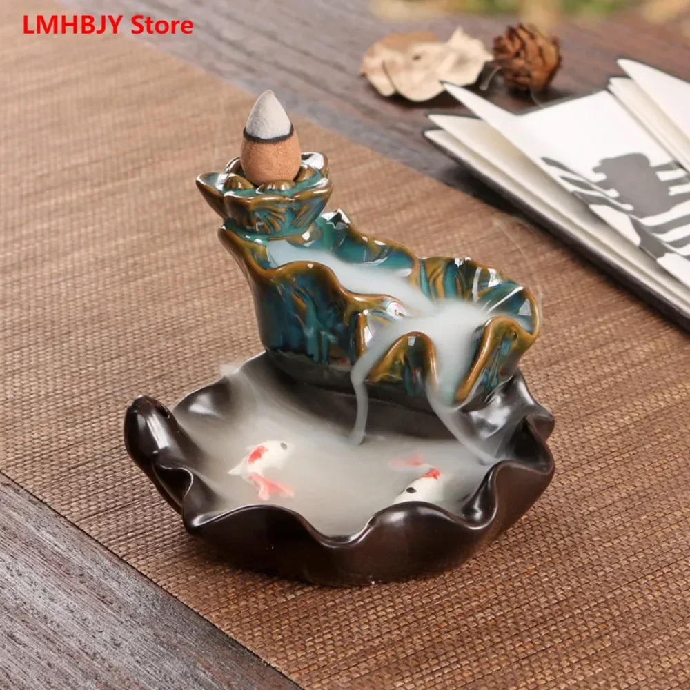 

Ароматическая плита LMHBJY с обратным потоком, ароматическая рамка, керамическое украшение для высокой горной воды, дзен, ароматическая плита, ароматическая плита