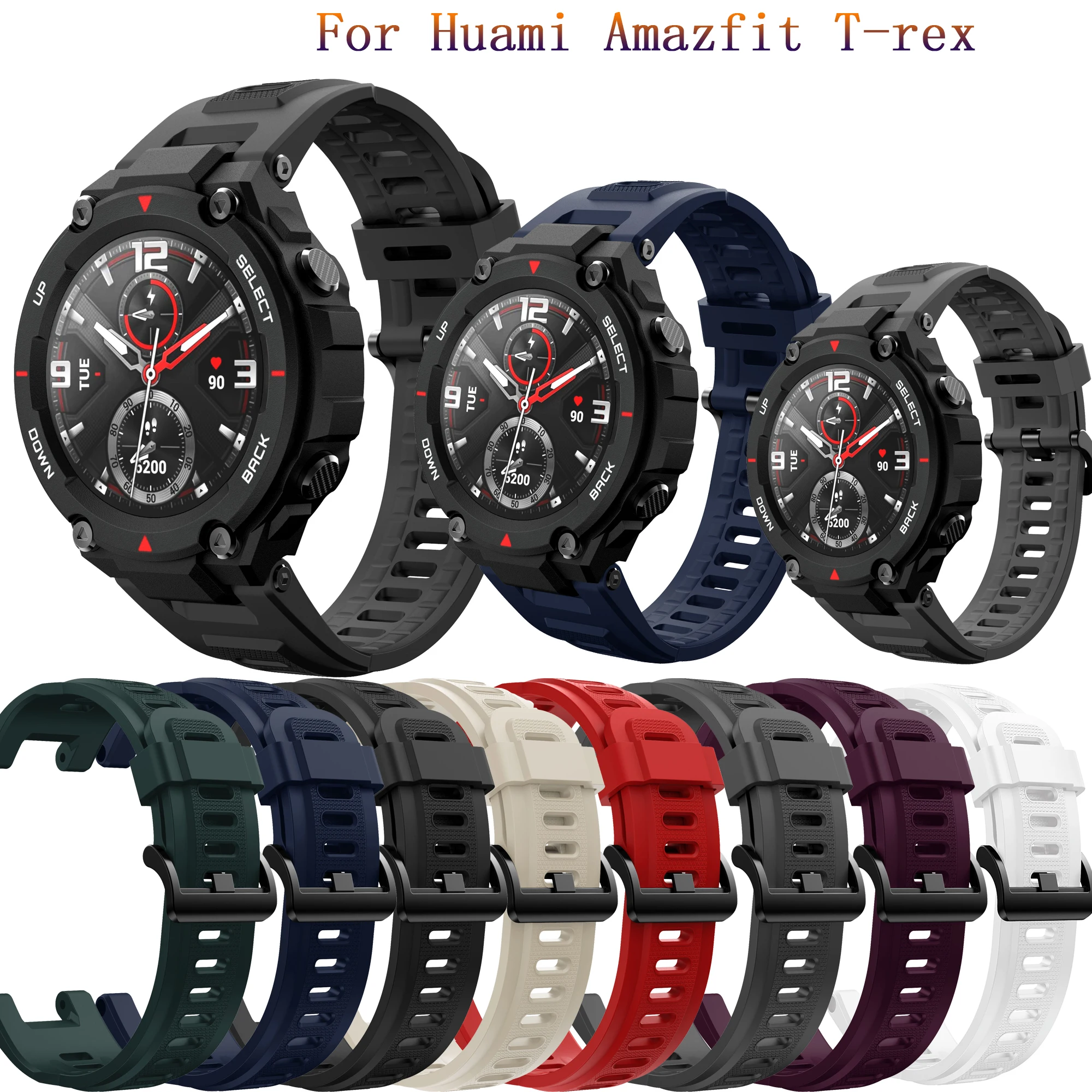 Soft Silicone Sport Bracelet Strap | Replacement Watchband
