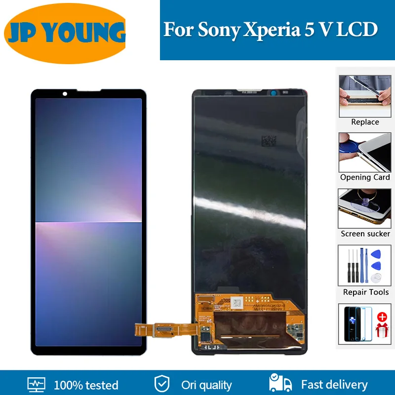 6.1 "Oled Originale Per Sony Xperia 5 V Display Lcd Touch Screen Digitizer Assembly Per Parti Di Ricambio Lcd Sony X5 V Xq-De54