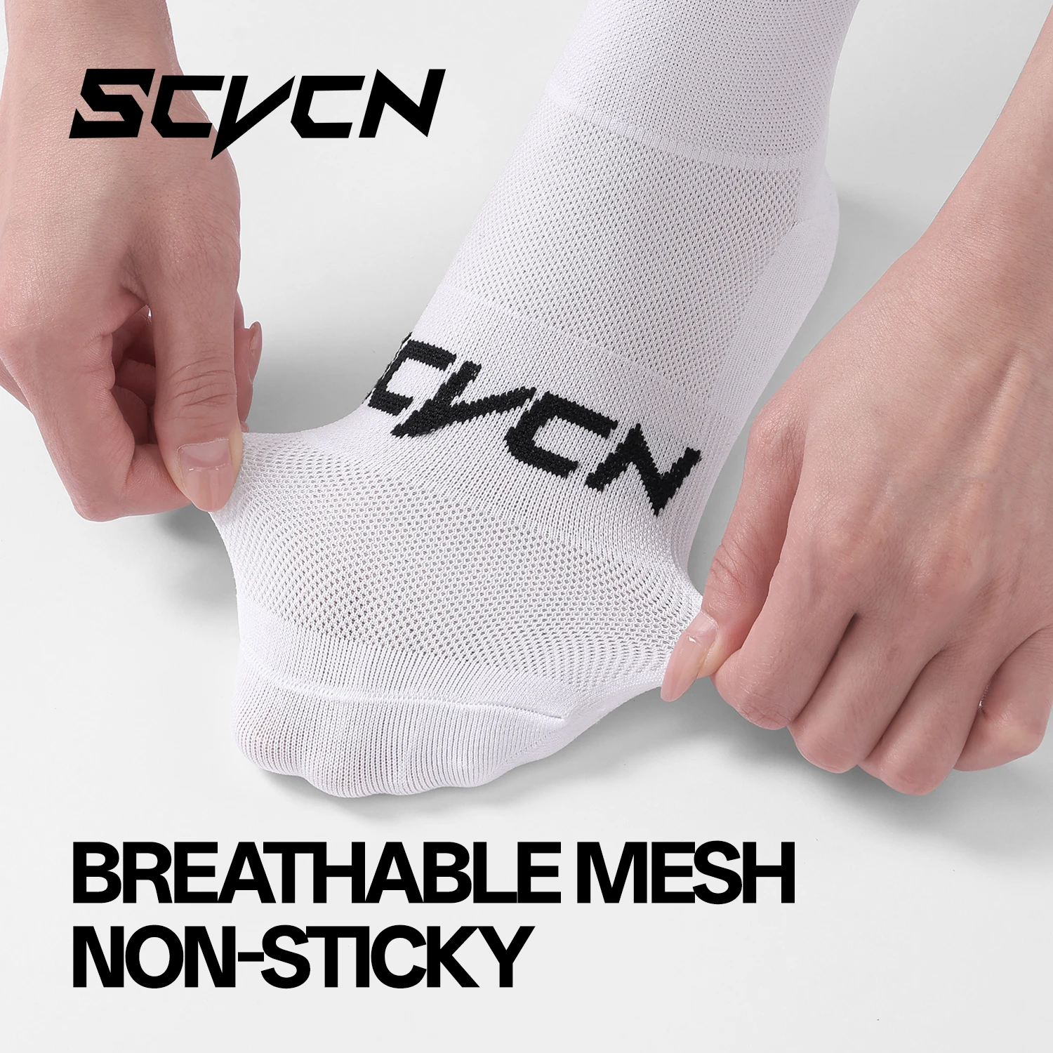 SCVCN Sports Socks Cycling Anti-slip Football Socks Men Women Non-slip Basketball Bike Tennis Grip Riding Socks Soccer Running