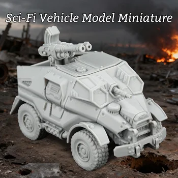 Miniatura di Veicolo Sci-Fi TTRPG – Mezzo di Trasporto Futuristico e Unità Pesante Retrò per la Creazione di Terreni, Accessorio Ideale per Giochi Tattici