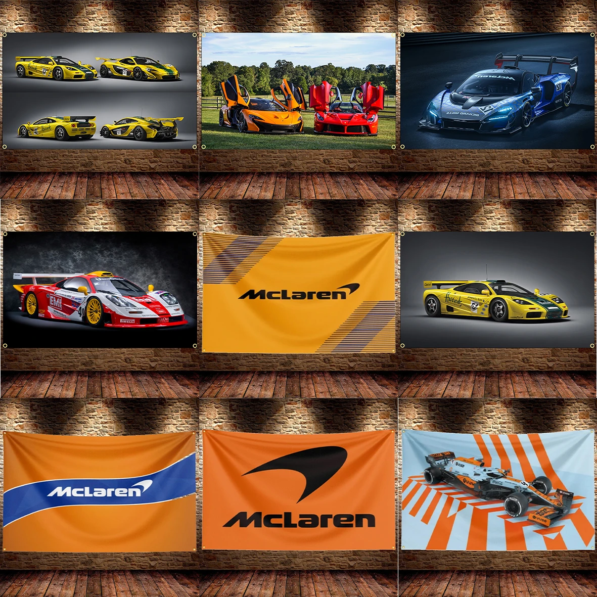 

90X150CM 3x5Ft Mclarens F1 Flag Polyester Digital Printed Racing Banner For Car Club Flag Decoration Banner Flag Banner