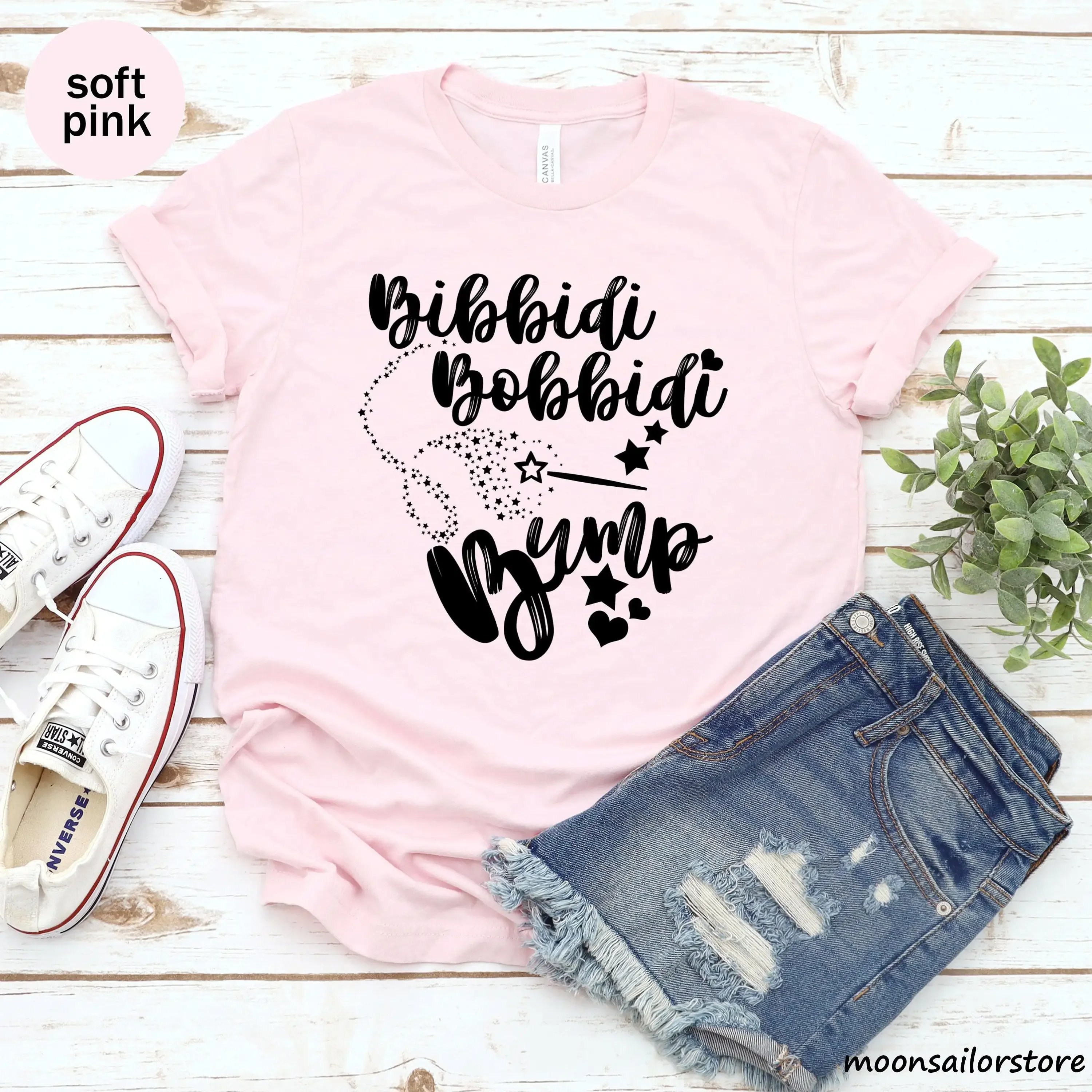 Bibbidi Bobbidi Bump Pregnancy Announcement T Shirt Fictional