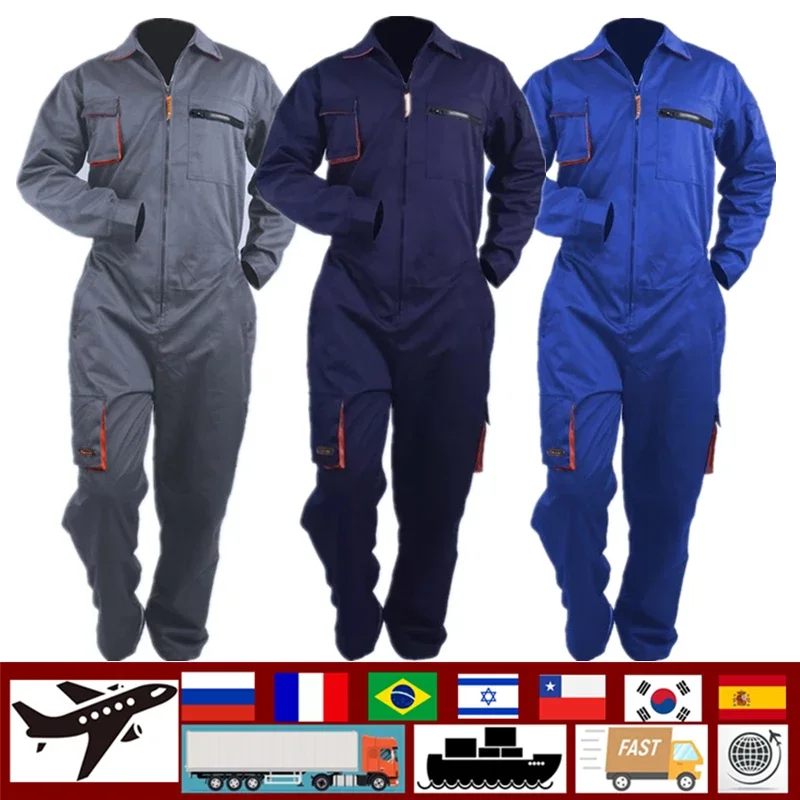 Work Clothes Uniform Men Women Work Clothes Welding Suit Car Repair Dustproof Workshop Mechanic Large Size Clothes