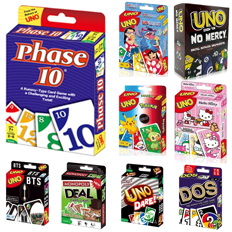 Uno Phase 10 Kartenspiel, Fun High Fun Multiplayer Toy Designs Paging Board Game Card Family Party Toy