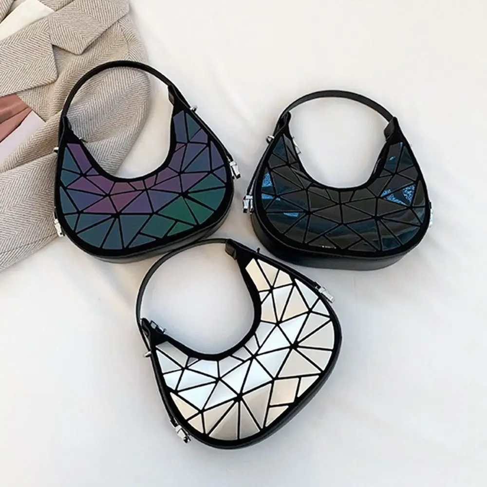 Saashi PU Leather Shoulder Bag for Women Vintage Underarm Square Satchel Fashion Crossbody Handbag