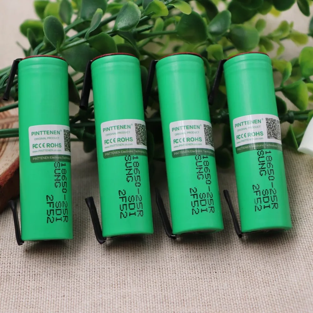 

Free Shipping2/3/4/6/10 PCS 100% Original For 18650 2500mah Battery INR18650 25R 20A Discharge Lithium Batteries